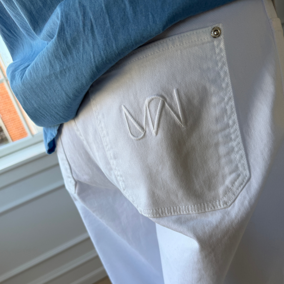 Mos Mosh - Mos Mosh MMRosy Bianco Barrel Fit Jeans 