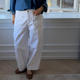 Mos Mosh MMRosy Bianco Barrel Fit Jeans 