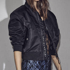 Haute L'amitie Sally Crop Bomber Jakke