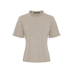 BTF Cashmere Strik Med Ruffles