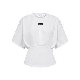 Haute L'amitie Romie Pleat Tee