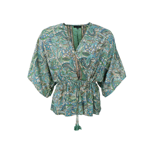 Black Colour - Black Colour Luna V-Neck Bluse