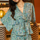 Black Colour - Black Colour Luna V-Neck Bluse