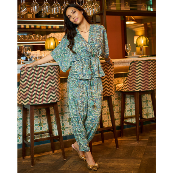 Black Colour - Black Colour Luna V-Neck Bluse