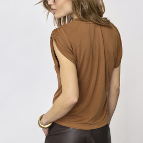 Co'cocoure Camillacc ruched shoulder T-shirt 