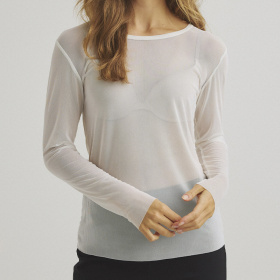 Luxzuz Sigborg Langærmet Mesh Bluse 