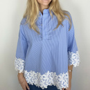 Continue - Continue Klara Stripe Embrodery Skjorte 