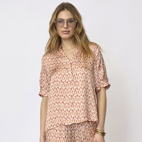 Co'couture - Co'couture Carmine SS V-Bluse