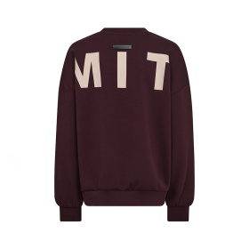 Haute L'amitie Maxi Split Logo Sweat - Wine 
