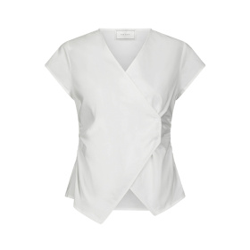 Neo Noir Fidi Poplin Top - White