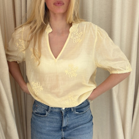 Continue Emma Bluse - Yellow