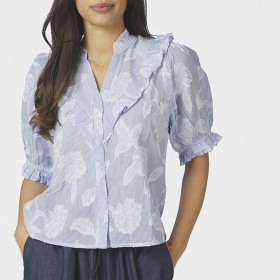 Neo Noir Manet Bluse - Light Blue
