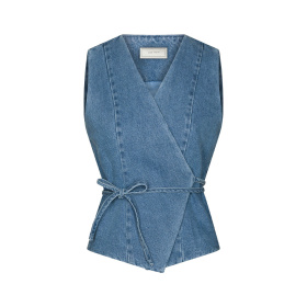 Neo Noir Samara Denim Waistcoat - Blue Neo Noir Samara Denim Waistcoat - Blue