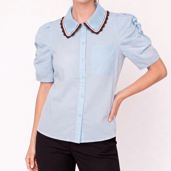 Gossia - Gossia AllyGO Bluse - Light Blue 