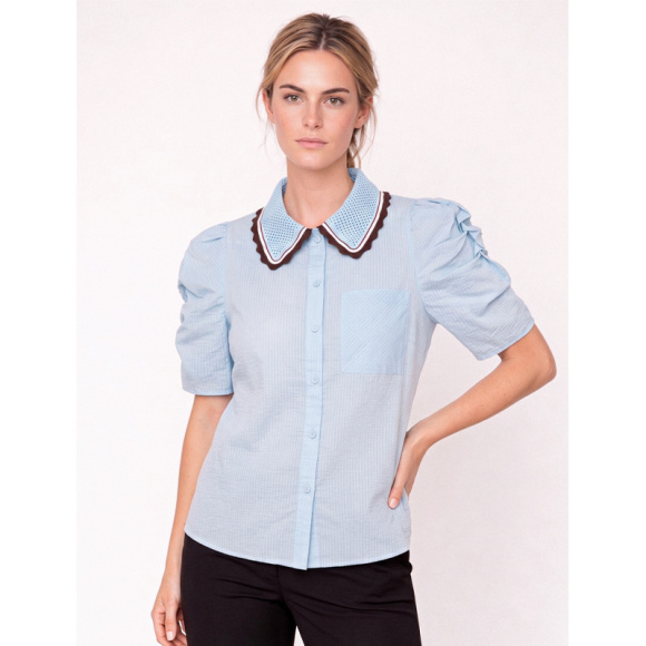 Gossia - Gossia AllyGO Bluse - Light Blue 
