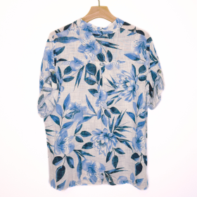 Copenhagen Luxe 226 Bluse - White/blue 