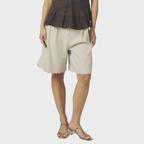 Neo Noir Nika Structure Shorts - Creme