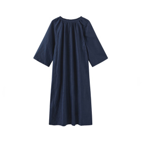 Luxzuz Cicilu Kjole - Navy Blue 