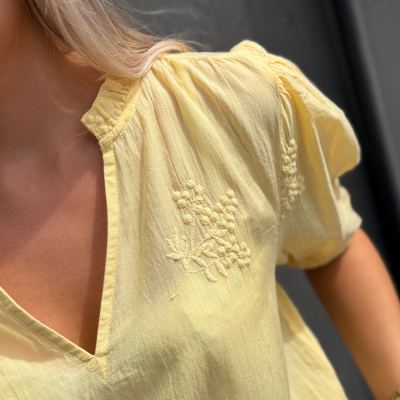 Continue - Continue Emma Bluse - Yellow
