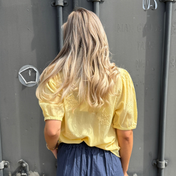 Continue - Continue Emma Bluse - Yellow