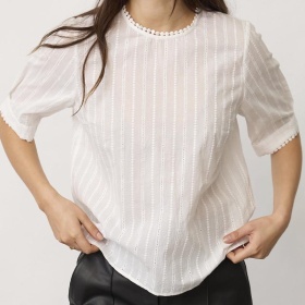Co'coutureCC Bessi V-Bluse - Off White