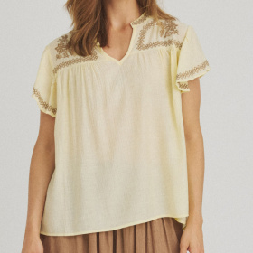 Luxzuz Vika Bluse - Soft Yellow 