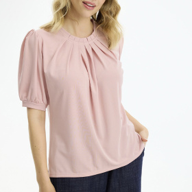 In Front Grazia Bluse - Dusty Rose In Front Grazia Bluse - Dusty Rose