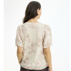 In Front Cadeau Bluse - Champagne 