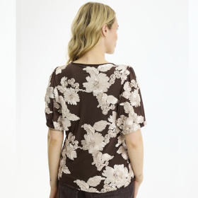 In Front Cadeau Bluse - Brown 