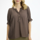 InFront - In Front Bianca Bluse - Brown InFront - In Front Bianca Bluse - Brown