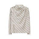 Co'couture - Co'couture HellyCC Button Stripe Bluse - Off White Co'couture - Co'couture HellyCC Button Stripe Bluse - Off White