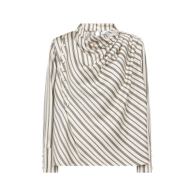 Co'couture HellyCC Button Stripe Bluse - Off White Co'couture HellyCC Button Stripe Bluse - Off White