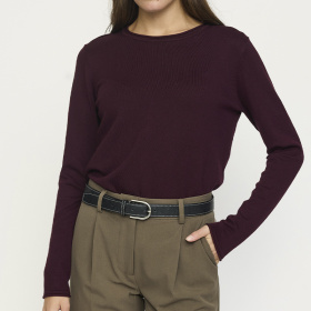 Soft Rebels SRMarla o-neck Pullover - Vinyard Wine