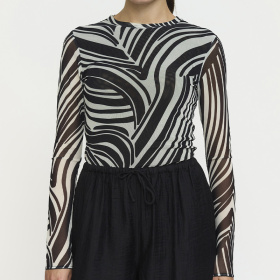 Soft Rebels SRMaryam LS - Zebra Print