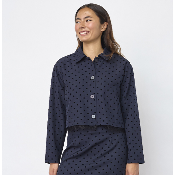 Sisters Point - Sisters Point Veppa-bl Blazer - Navy Dot