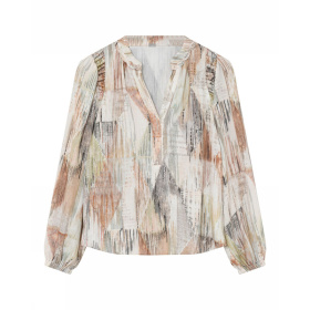 Gustav Judi A-shape Bluse - Multibeige