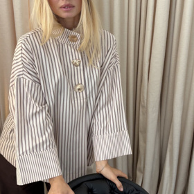 Continue Klara Stripe Skjorte 